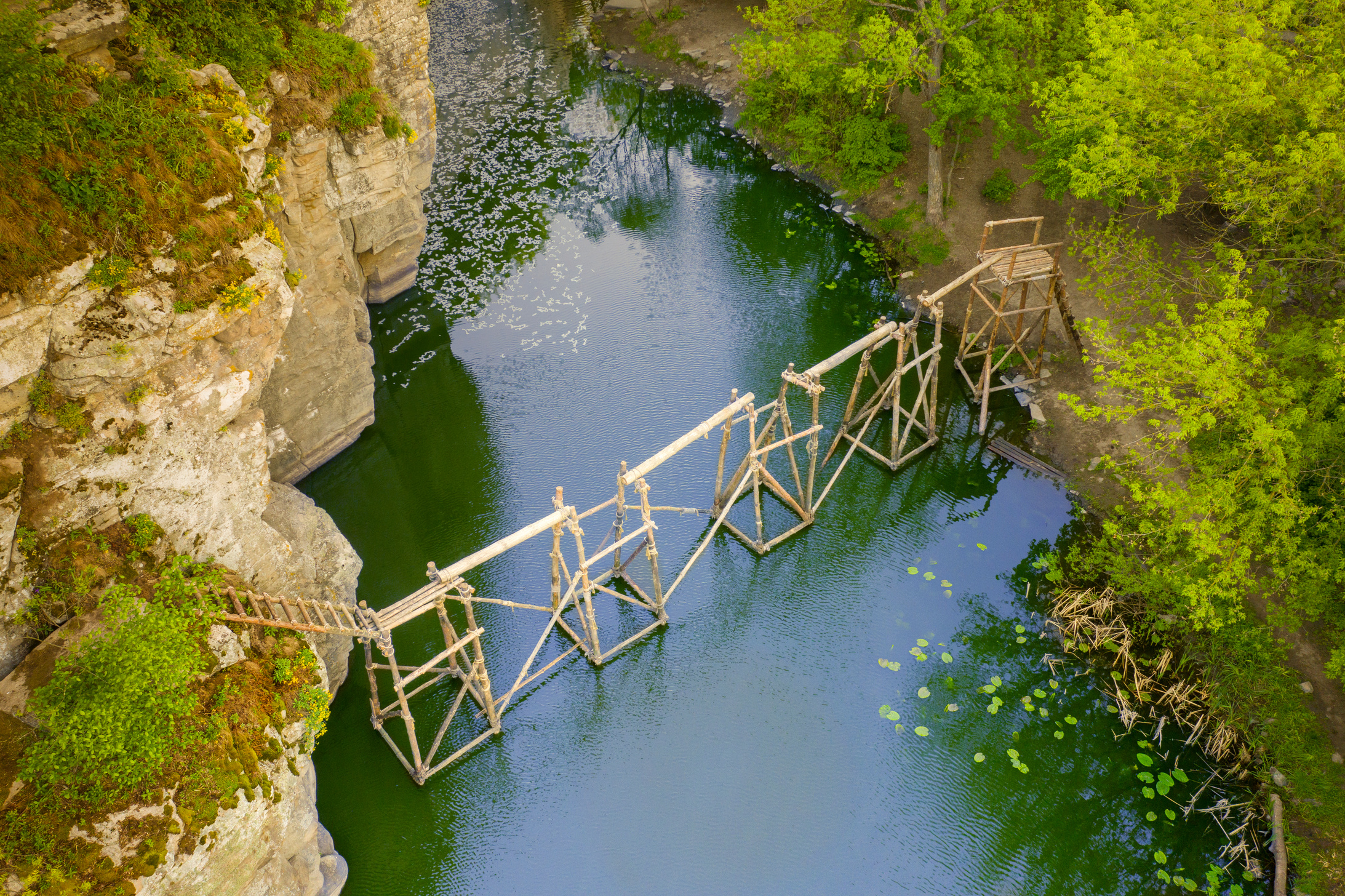 Canyon in the village of Buki, Cherkasy region, Ukraine.